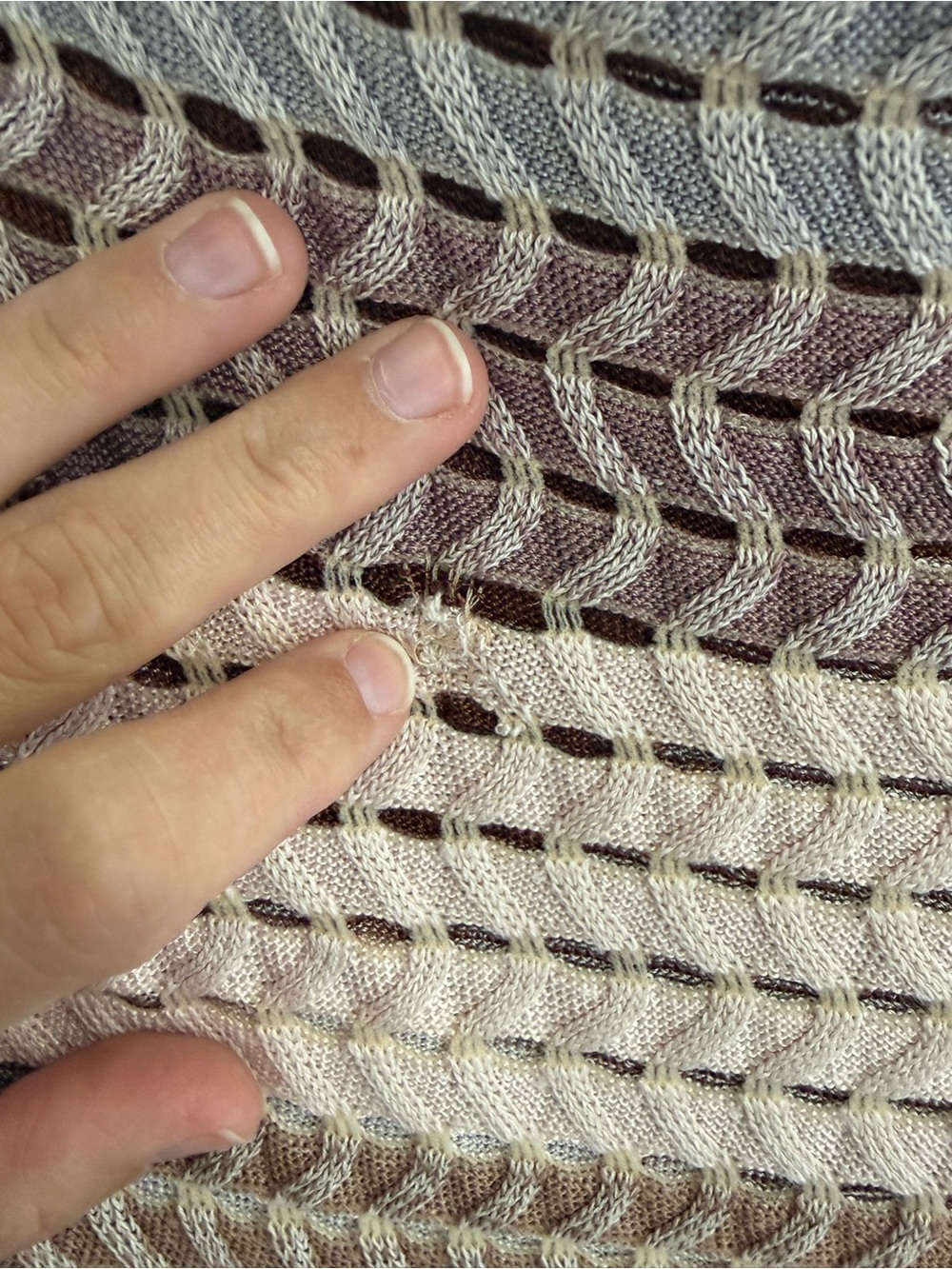 Y2K Missoni Knit Off-Shoulder Top - Picture 5 of 6